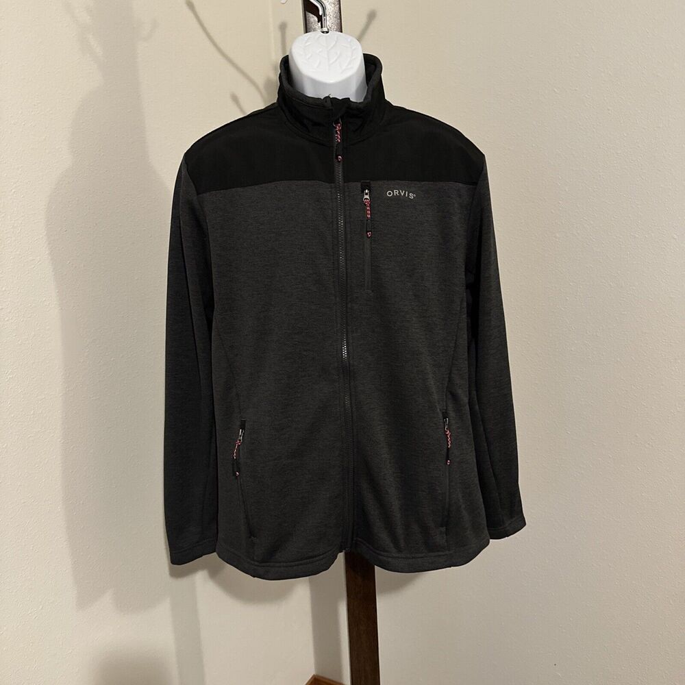 Orvis Men’s Classic Full-Zip Jacket - Size Medium, Charcoal Gray